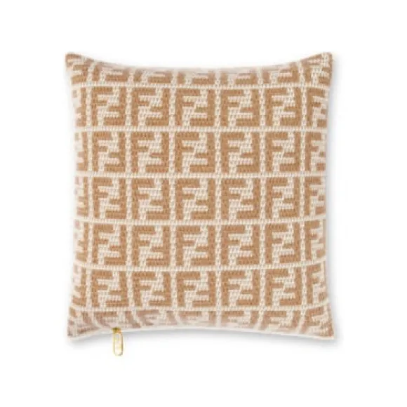 芬迪/Fendi FF靠垫米色羊绒靠垫 7AC043AL9OF1JL0 8056582413419