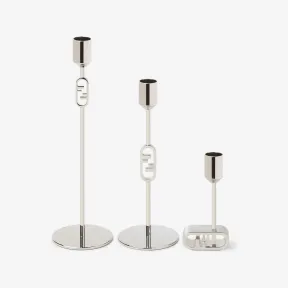 芬迪/Fendi Fendi O’Lock烛台套装银色金属烛台 7AC087B08F0TH0 8056582453767