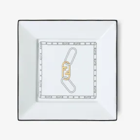 芬迪/Fendi Fendi O’Lock饰物托盘白色瓷质饰物托盘 7AC090AM4MF0V3B 8056582454146