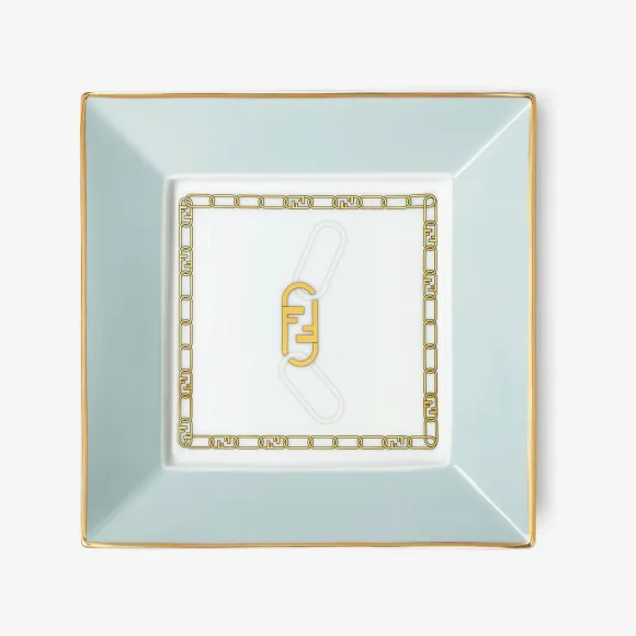 芬迪/Fendi Fendi O’Lock饰物托盘浅绿色瓷质饰物托盘 7AC090AM4MF1JLN 8056582454177
