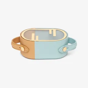 芬迪/Fendi Fendi O‘Lock椭圆形储物盒木质与拼色纳帕皮革储物盒 7AC0945RZF1JLV 8056582465661