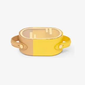 芬迪/Fendi Fendi O‘Lock椭圆形储物盒木质与拼色纳帕皮革储物盒 7AC0945RZF1JLW 8056582465678