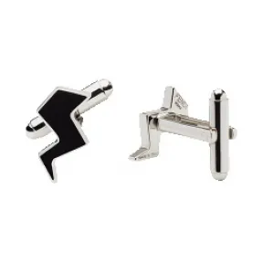 芬迪/Fendi 男士黑色珐琅袖扣 7AJ076 B09 F0VD1