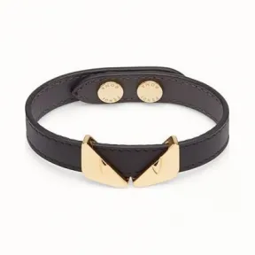 芬迪/Fendi 手环_黑色手镯 7AJ091 O7P F08VB