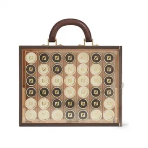 芬迪/Fendi Tris Fendi Roma - 带Pequin图案的木盒 7AL005AM4VF1K65