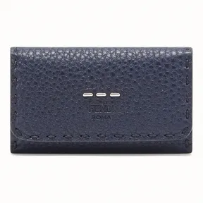 芬迪/Fendi 钥匙圈_蓝色意大利罗马诺皮革手拿包 7AP011 O72 F15YG