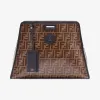 芬迪/Fendi Peekaboo棕色织物包套 7AR718A5K4F14TU