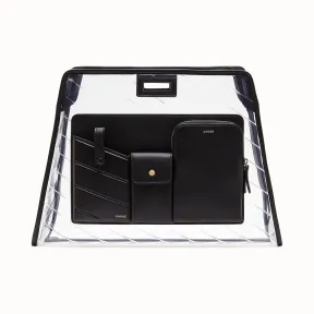 芬迪/Fendi 中号PEEKABOO DEFENDER_黑色皮革Peekaboo翻盖 7AR718 A7Q 7F0KUR