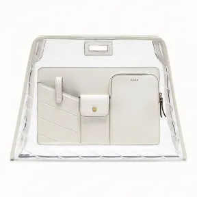 芬迪/Fendi 中号PEEKABOO DEFENDER_白色皮革Peekaboo翻盖 7AR718 A7Q 7F0QVL