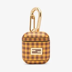 芬迪/Fendi 棕色皮革耳机保护套 7AR816ABQJF1BDQ
