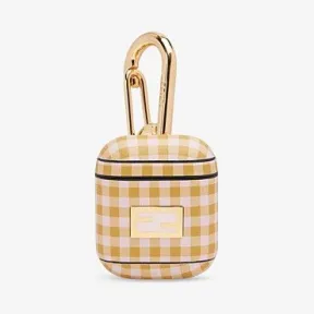芬迪/Fendi 米色皮革耳机保护套 7AR816ABQJF1BDS