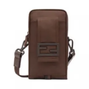 芬迪/Fendi 棕色手机包_棕色尼龙手机包-FENDI芬迪中国官网 7AS056AG0PF0TU7-8056867925699