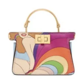 芬迪/Fendi Nano Peekaboo浅蓝色镶饰皮革迷你手袋-女士手袋-FENDI芬迪中国官网 7AS088AJHWF1HE5-8054321250189