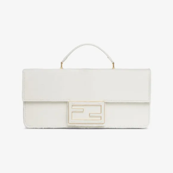 芬迪/Fendi Nano Baguette礼盒-白色马毛礼盒-女士迷你配件 7AS146A0WPF0QVL 8056582515908