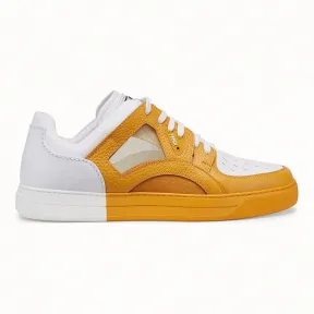 芬迪/Fendi 运动鞋_白色皮质低帮鞋 7E1204 A52 JF15UB