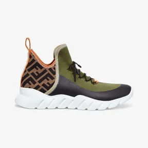 芬迪/Fendi 拼色高科技针织高帮鞋 7E1347AAWZF19O5