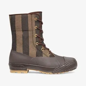 芬迪/Fendi 帆布和棕色橡胶高帮鞋 7E1355AAX4F19OD