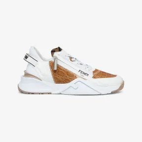 芬迪/Fendi Fendi Flow-白色皮质低帮鞋-男士鞋履 7E1453AL70F1ICZ 8054321799831