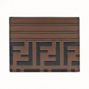 芬迪/Fendi 棕色皮质卡套 7M0164A5TLF0H3C