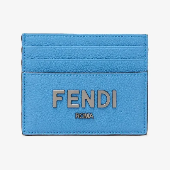 芬迪/Fendi 经典卡夹-浅蓝色皮革卡夹-男士卡夹 7M0164ALA8F1KAL 8056582866314
