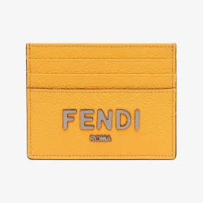 芬迪/Fendi 经典卡夹-橙色皮革卡夹-男士卡夹 7M0164ALA8F1KAN 8056582757100