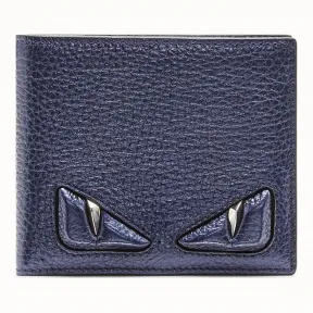 芬迪/Fendi 钱包_蓝色皮质双折钱包 7M0169 8F4 F0CQK