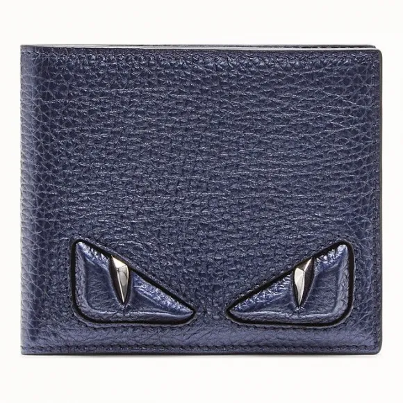 芬迪/Fendi 钱包_蓝色皮质双折钱包 7M0169 8F4 F0CQK