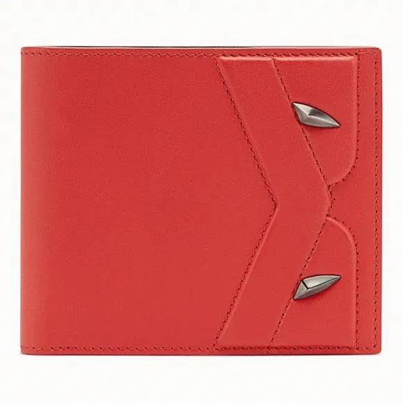 芬迪/Fendi 钱包_红色皮质双折钱包 7M0169 A5F 4F156L