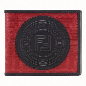 芬迪/Fendi 钱包_红色布料双折皮夹 7M0169 A5K 4F051U