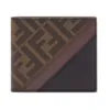 芬迪/Fendi  黑色/啡色 PVC  钱包 7M0169A9XSF199B