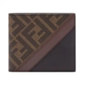 芬迪/Fendi  黑色/啡色 PVC  钱包 7M0169A9XSF199B