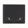 芬迪/Fendi 皮夹_黑色皮革双折镶饰皮夹 7M0169 O76 F0GXN