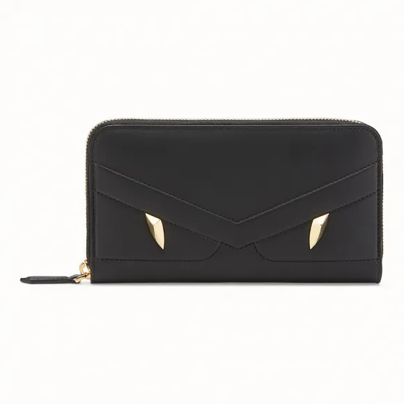 芬迪/Fendi 全拉链式皮夹_黑色皮夹 7M0210 A5F 3F0KUR