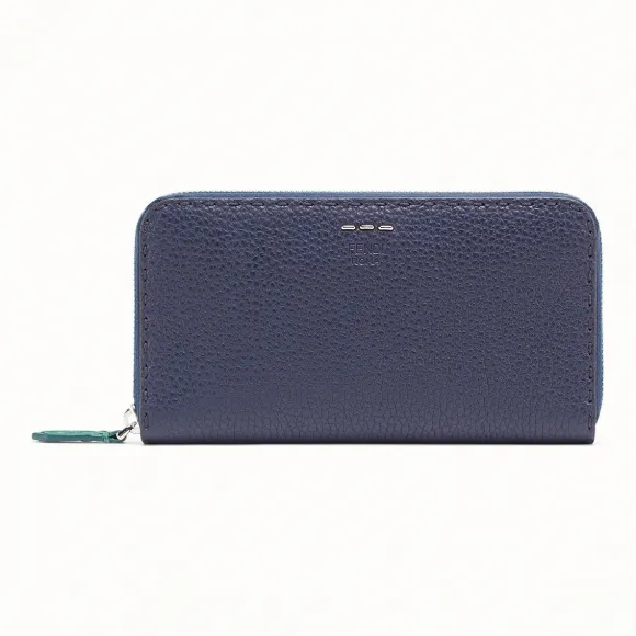 芬迪/Fendi 钱包_蓝色皮质皮夹 7M0210 O72 F15YG