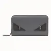 芬迪/Fendi 全拉链式皮夹_灰色皮夹 7M0210 SQP F1386