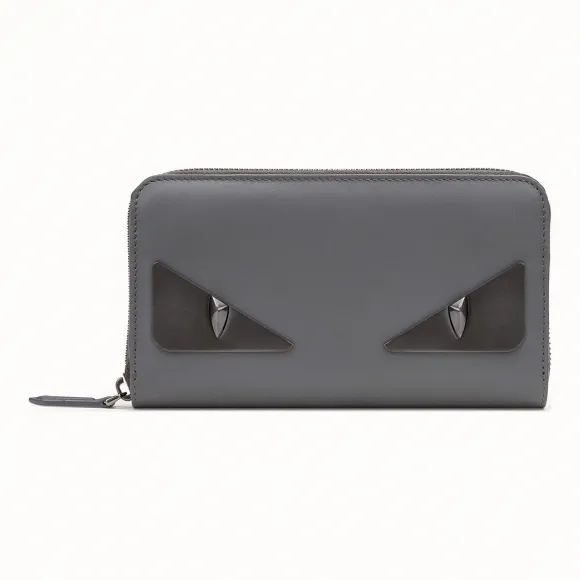 芬迪/Fendi 全拉链式皮夹_灰色皮夹 7M0210 SQP F1386