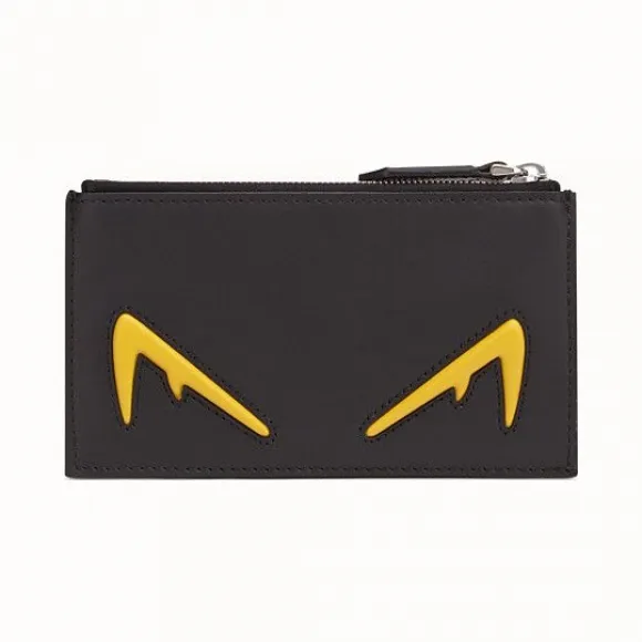芬迪/Fendi 零钱包_黑色皮质零钱包 7M0227 A80 SF0R2A