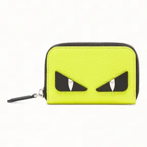 芬迪/Fendi 全拉链式皮夹_黄色意大利罗马诺皮夹 7M0257 A7T JF044V