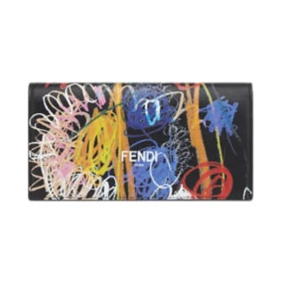 芬迪/Fendi Continental 零钱包-黑色真皮零钱包 7M0264AH8QF09CX 8056867237655