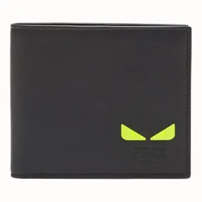 芬迪/Fendi 钱包_黑色皮质双折钱包 7M0266 A7T EF17H2