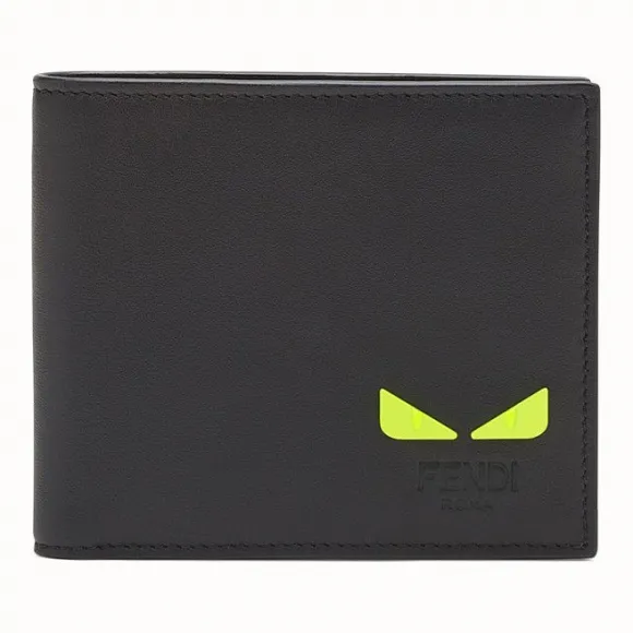 芬迪/Fendi 钱包_黑色皮质双折钱包 7M0266 A7T EF17H2