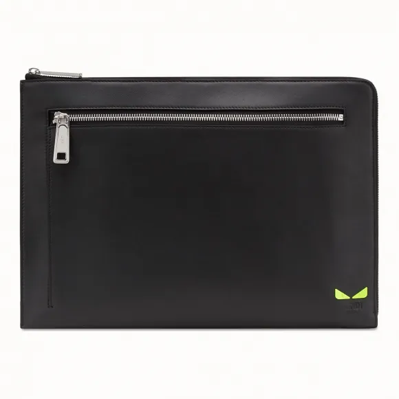 芬迪/Fendi 公文包_黑色皮革文件套 7M0271 A7T EF17H2