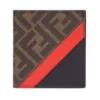 芬迪/Fendi 棕色布料双折钱包 7M0274A9XSF19P9