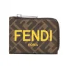 芬迪/Fendi 卡夹 - 棕色布料卡夹 7M0341AJJ8F1HRH