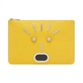 芬迪/Fendi 男士黄色POUCH手拿包 7N0078 9QK F0M8A