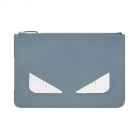 芬迪/Fendi 男士黑色手拿包小牛皮小型皮具 7N0078 SQP F09MJ