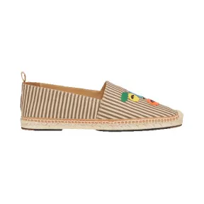芬迪/Fendi 男士浅棕色ESPADRILLES帆布登山帆布鞋 7P1045 OCE F08K9
