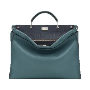 芬迪/Fendi 男士丛林绿色PEEKABOO FIT皮革包袋 7VA406 E21 F07T0