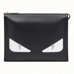 芬迪/Fendi 手拿包_黑色皮革小手袋 7VA433 A3D PF0CQT