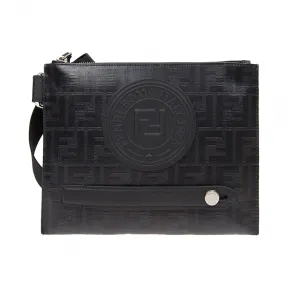 芬迪/Fendi  黑色 PVC 男士 斜挎包 7VA437A5K4F0GXN